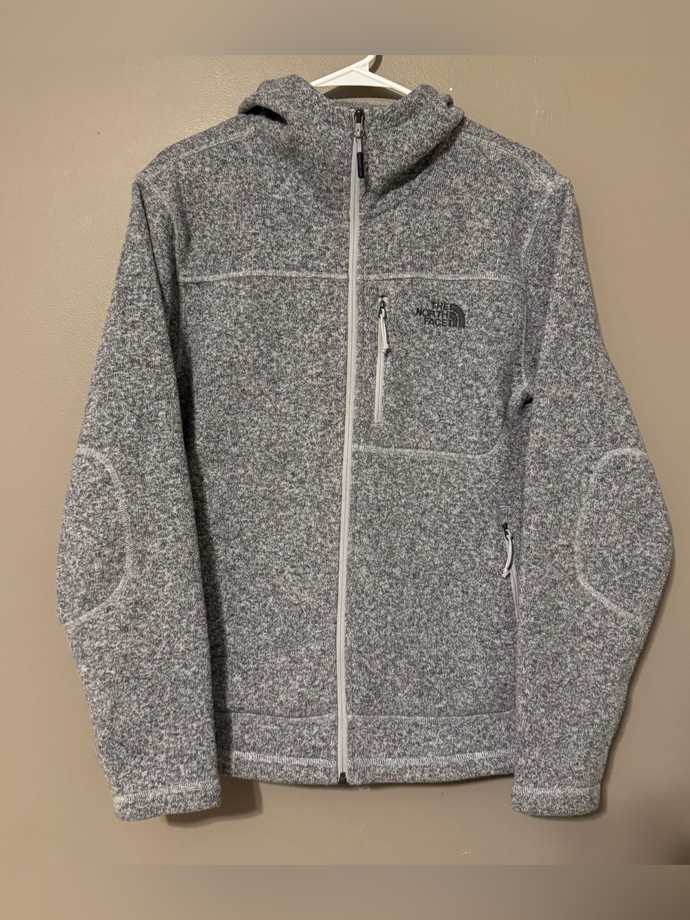 The North Face Gordon Lyons Full Zip Hooded Jacket Light Heather Grey Men Medium
